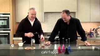 How to make a frappé coffee using an aerolatte milk frother [upl. by Litch]