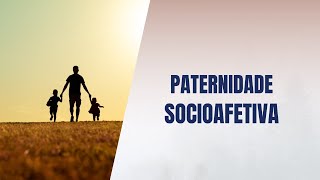 Paternidade socioafetiva [upl. by Olga]