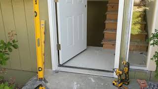 Jeld Wen Front Door Installation  Really crappy products and craftsmanship PART 1 [upl. by Honniball264]