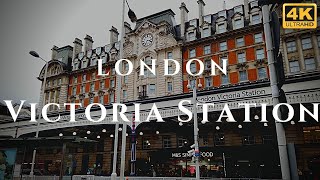 London Victoria Station Walk Through England 4K [upl. by Ylatan]