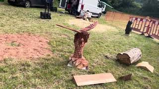 A fabulous range of wooden sculpture at Caerleon festival 2024 [upl. by Amalle]