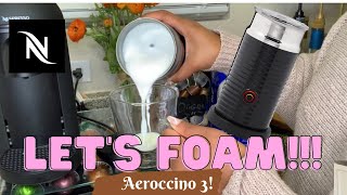 How To Foam Milk With Aeroccino 3 Make Coffee With Foam Tips amp Tricks  Easy Foamed Latte Recipe [upl. by Bluma]