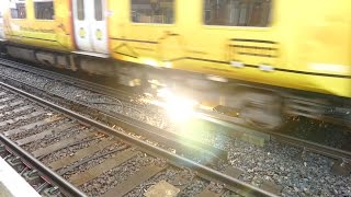 Merseyrail 507 009 making arcs at Birkdale station [upl. by Kresic]